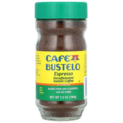 Café Bustelo, Espresso, Decaffeinated Instant Coffee, 3.5 oz (100 g) | iHerb