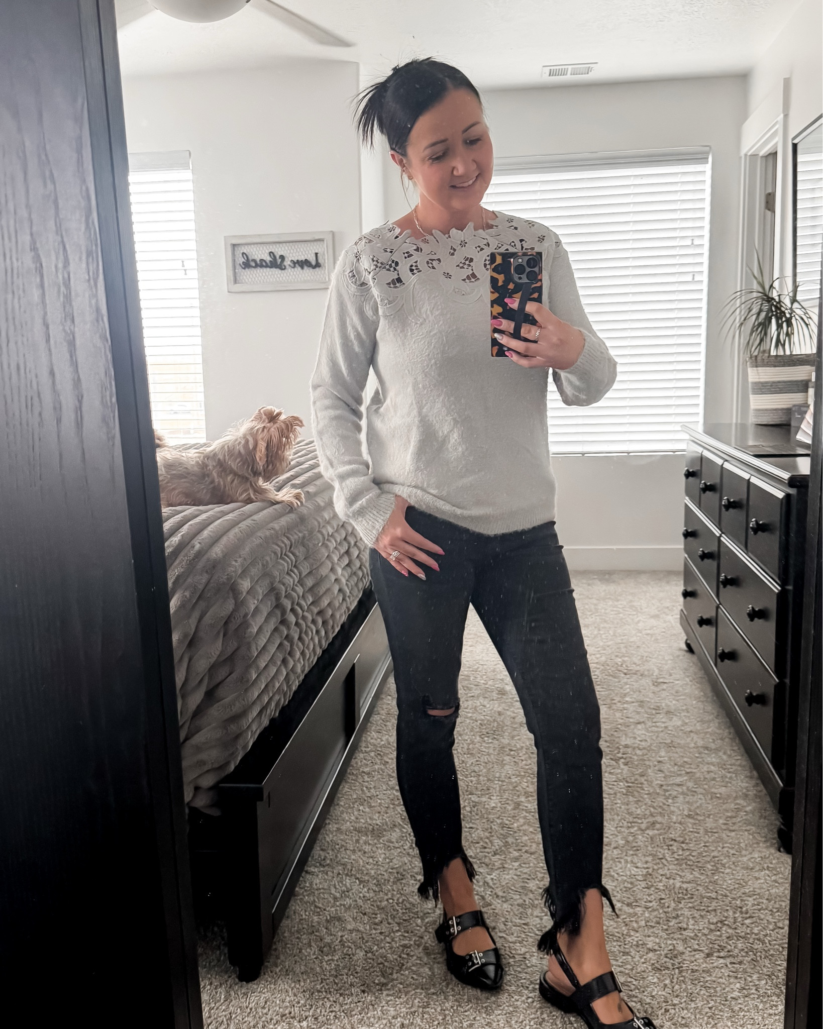 Best Selling eyelet sweater is BACK! And on sale 40% off right now! This sweater is so soft and cozy. I get so many compliments when I wear it. The neckline detail is so stunning. 
Grab it now before it’s gone. I’m wearing a S/M for reference. 

Capsule Wardrobe • Fall Fashion • Neutral Outfit • Fall Style Inspo • Chic and Cozy • Modern Classic • Trending Now • Viral Sweater • Cozy Fall Style Inspo• Timeless Style • Neutral Aestheticc

#LTKFindsUnder50 #LTKStyleTip #LTKOver40