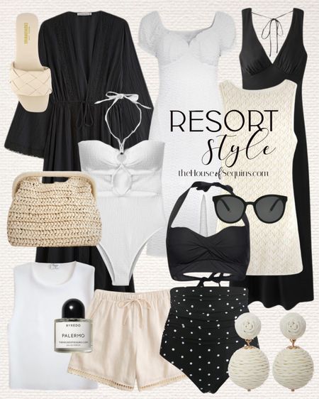 Shop these vacation outfit and resortwear finds! Travel outfit resort wear. Abercrombie satin maxi dress, swimsuit coverup, woven clutch, linen shorts, Walmart Fashion midi dress, bikini, woven slide sandals, floral dress and more! 

#LTKstyletip #LTKswim #LTKtravel