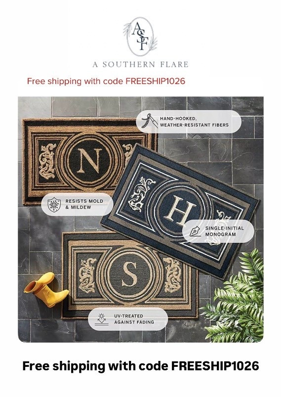 Monogram doormats/ home decor