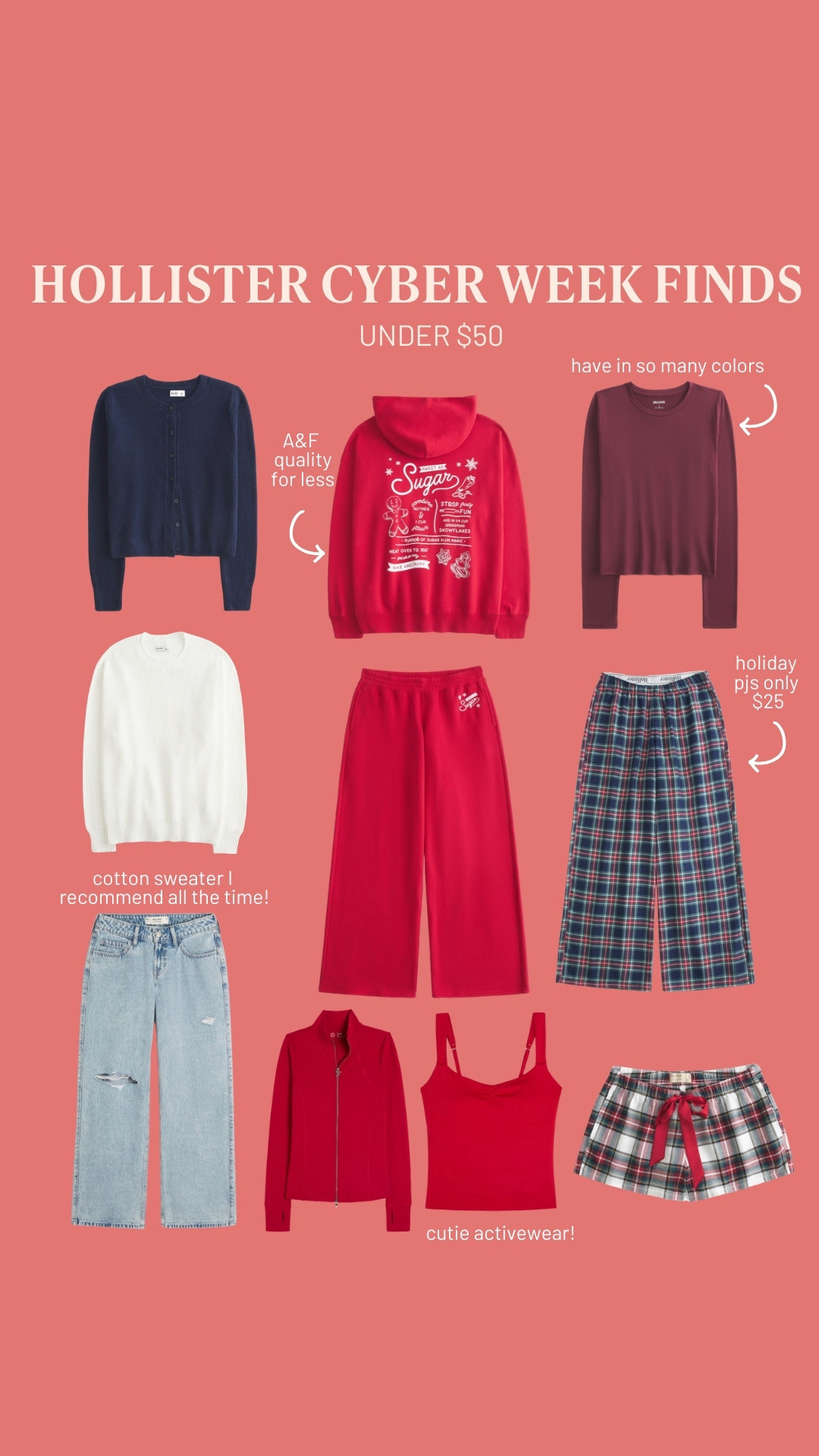 Hollister Black Friday / cyber week sale🎄🩷 30% off everything. so many great gifts for her, gifts for teen girl 

#LTKSaleAlert #LTKCyberWeek #LTKGiftGuide