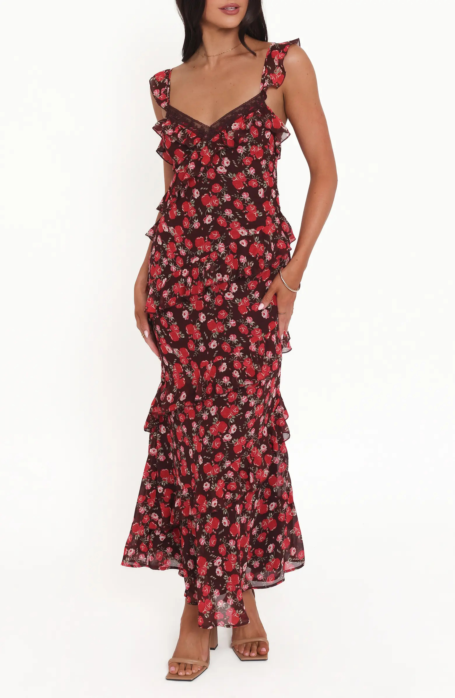 Virginia Floral Ruffle Maxi Dress | Nordstrom