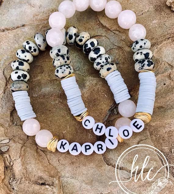 Jade & Dalmatian Mix Bracelet | Etsy (US)