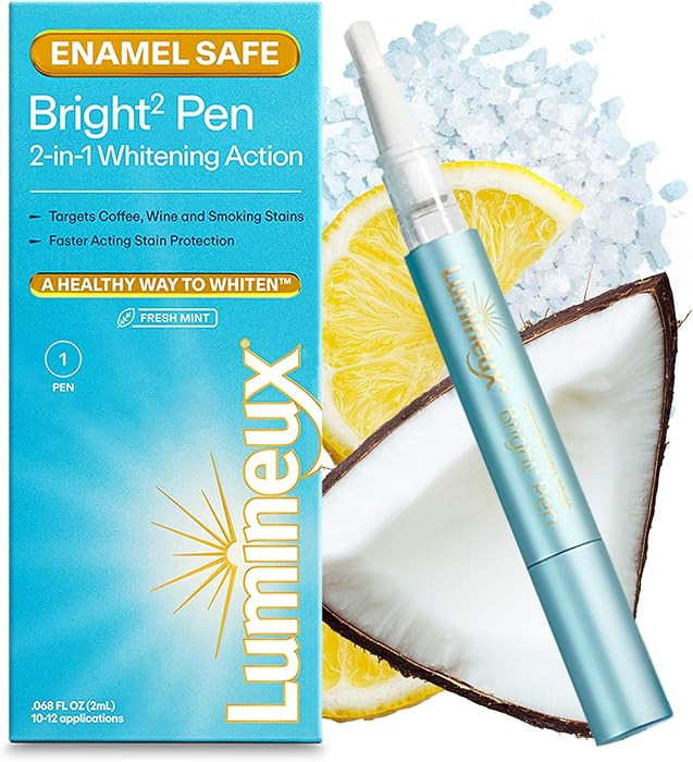 Lumineux 2-in-1 Whitening Pen (1 Pack) Enamel Safe and Clinically Proven to Whiten Without The Se... | Amazon (US)