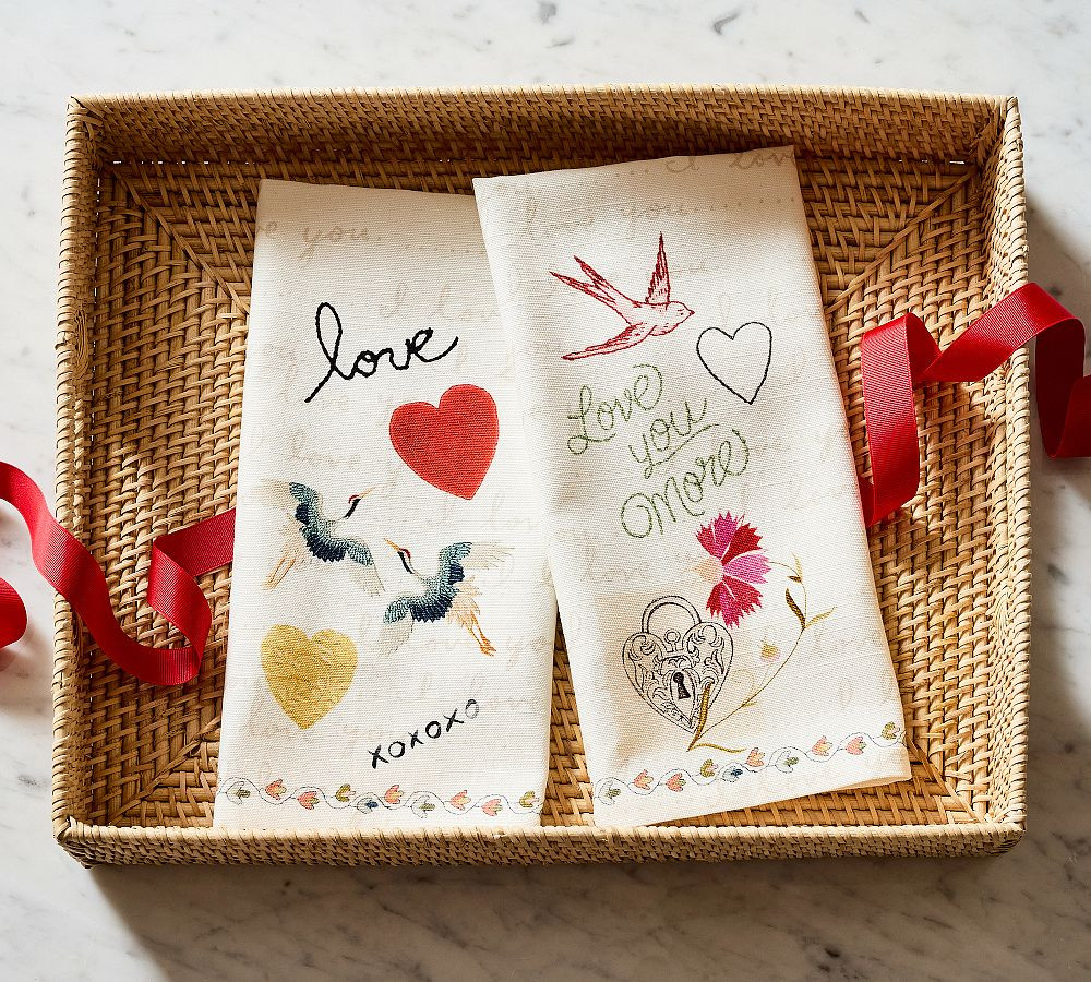 Love Hand Towel - Set of 2 | Pottery Barn (US)