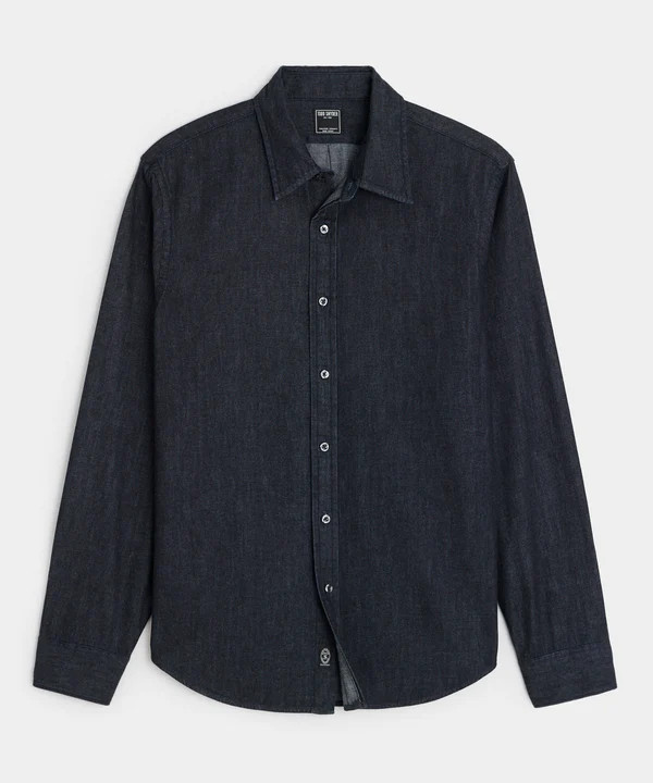 Denim Point Collar Shirt | Todd Snyder