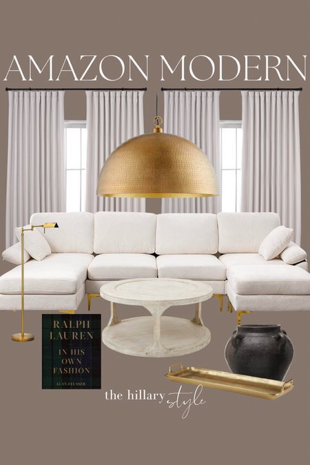 Amazon designer inspired!

Curtains.  Pendant light. Sofa. Coffee table. Book. Floor lamp. Vase. Tray. 

#LTKstyletip #LTKsalealert #LTKhome