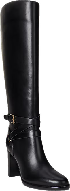 Lauren Ralph Lauren Women's Collins Stacked Heel Tall Boots - Macy's | Macy's