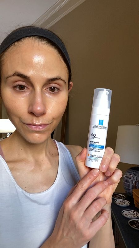 New La Roche Posay Anthelios UV Hydra Daily Invisible Sunscreen SPF 50. Did not burn my eyes! Dewy finish, fragrance free, not water resistant. #skincare 

#LTKfindsunder50 #LTKVideo #LTKbeauty
