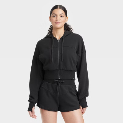 Women's Full Zip Crop Hoodie - JoyLab™ | Target
