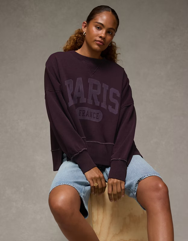 AE Big Hug Graphic Sweatshirt | American Eagle Outfitters (US & CA)