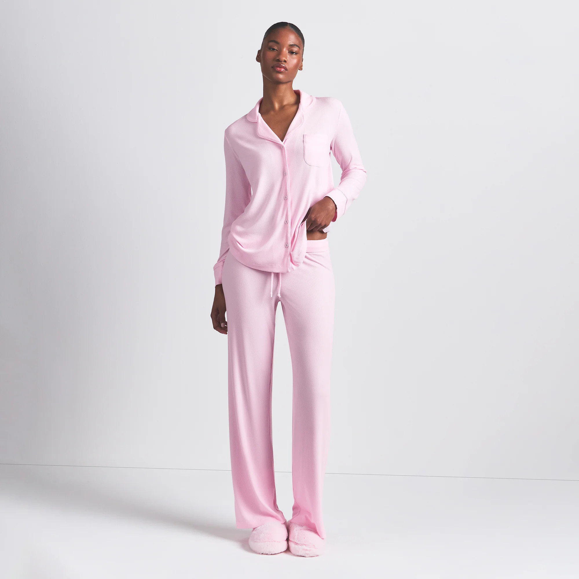 SKIMS Pajama Set | Pink | 4XL | Soft Lounge | SKIMS (US)