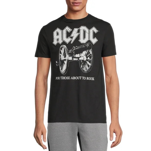 AC/DC Men's Band T-Shirt with Short Sleeves | Walmart (US)