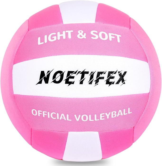 Soft Volleyball-Super Soft Fabric Light Volleyball for Indoor Practice Safe and Quiet Kids Youth ... | Amazon (US)