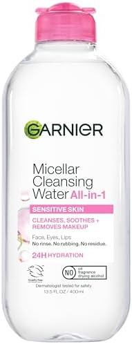 Garnier Micellar Water, Hydrating Facial Cleanser & Makeup Remover, Suitable for Sensitive Skin, ... | Amazon (US)