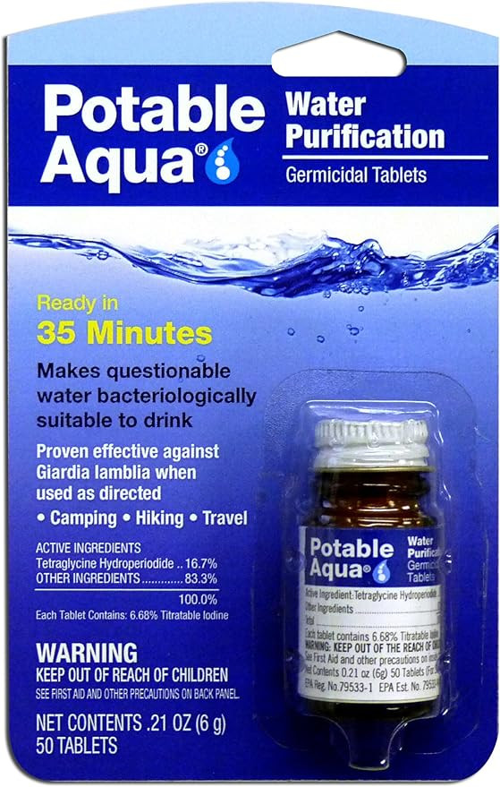 Potable Aqua Germicidal Water Purification Tablets | Amazon (US)
