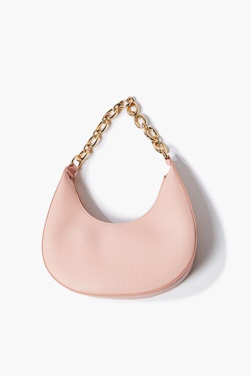 Pebbled Faux Leather Baguette Bag | Forever 21 (US)