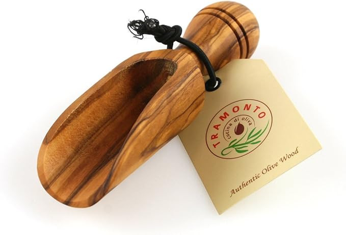 Olive Wood Bath Salt Scoop 5 inch | Amazon (US)
