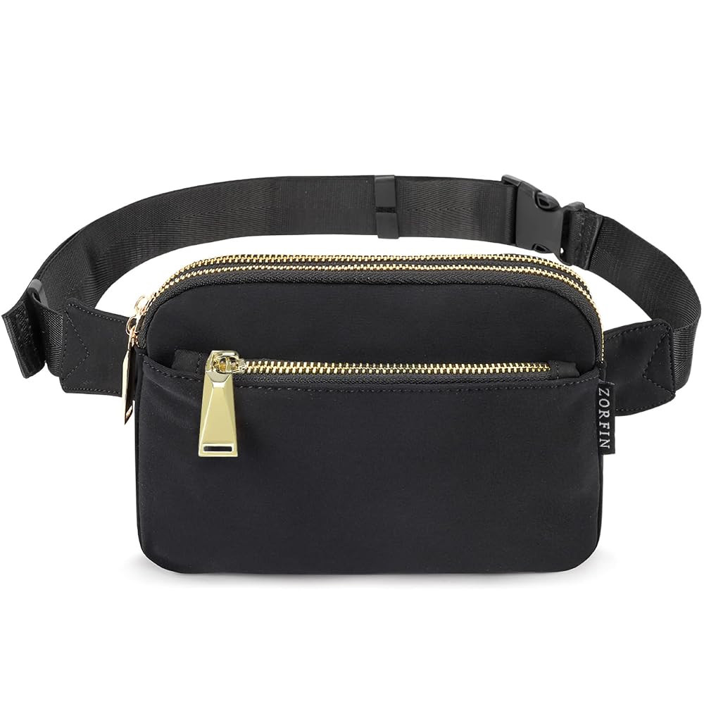 ZORFIN Fanny Packs for Women Men: Crossbody Belt Bag with Adjustable Strap - Fashion Waist Packs ... | Amazon (US)