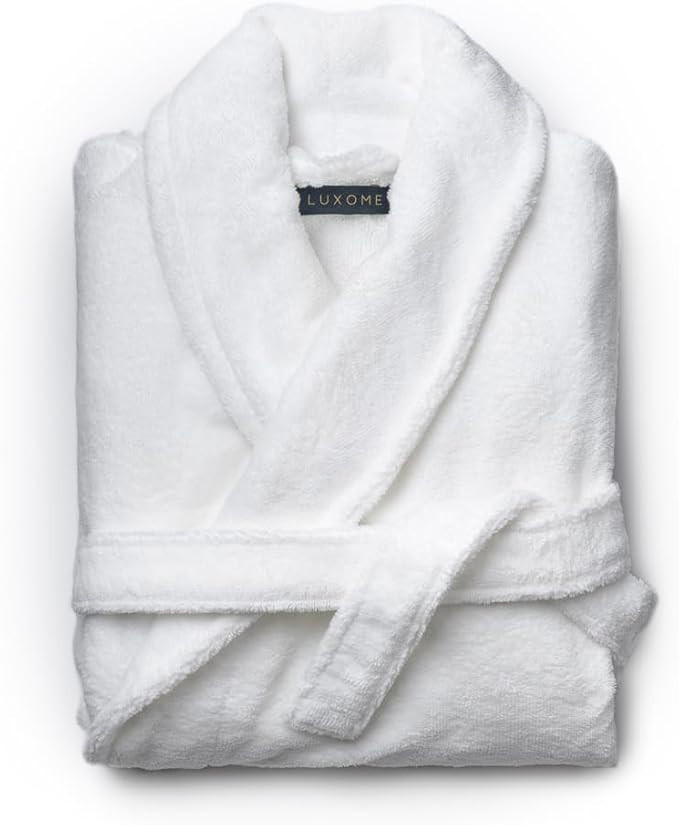 LUXOME Resort Bathrobe | Mid-length | Unisex | Soft & Absorbent | Viscose from Bamboo Blend | S, ... | Amazon (US)