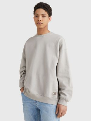 Tommy Hilfiger Men's Sun Washed Crewneck Sweatshirt Cool Earth - XS | Tommy Hilfiger (US)