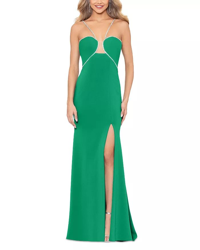Rhinestone Embellished Jersey Gown - 100% Exclusive | Bloomingdale's (US)
