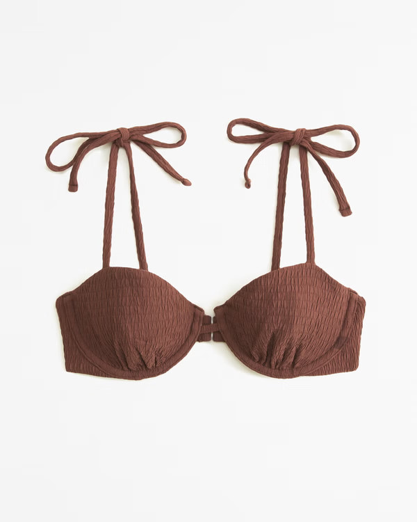 Women's Tie-Strap Underwire Bikini Top | Women's Swimwear | Abercrombie.com | Abercrombie & Fitch (US)