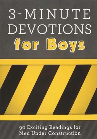 3-Minute Devotions for Boys: 90 Exciting Readings for Men Under Construction | Amazon (US)