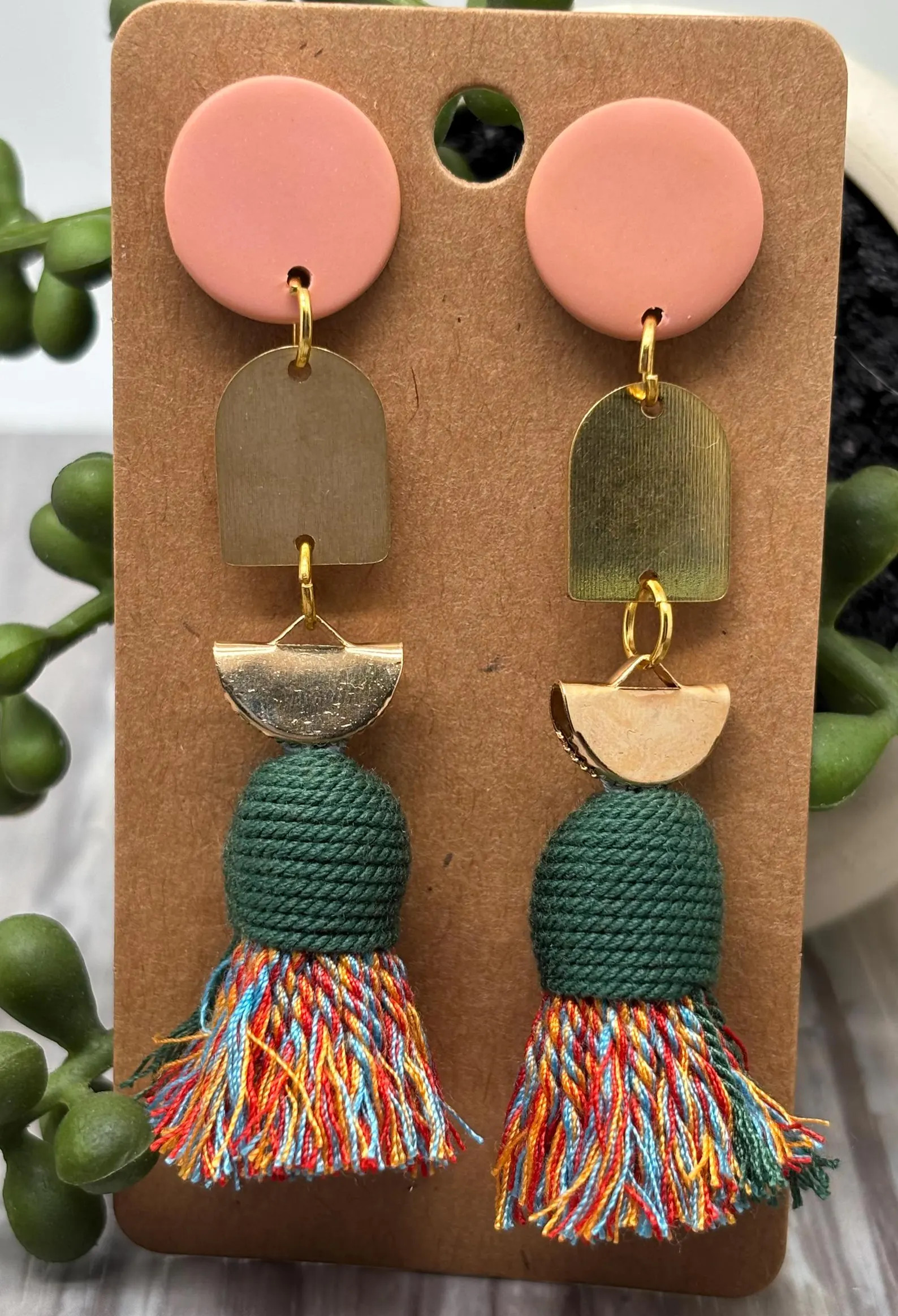 Tassel Dangle Earrings – Bohemian Pierced or Clip On Jewelry for Ladies Wear | Etsy (Global)