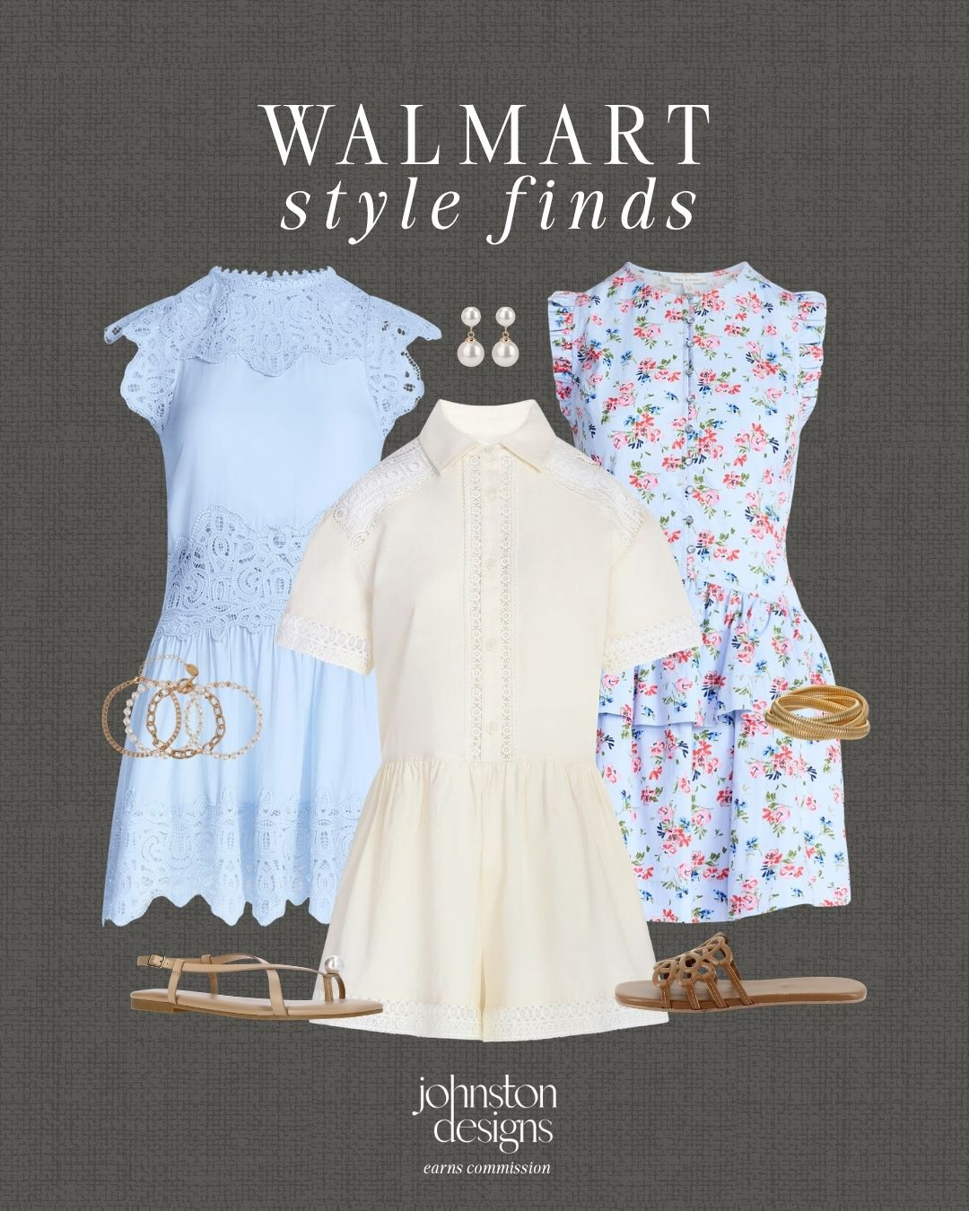 Walmart style finds with feminine dresses, lace details and easy sandals for a polished summer look. 🤍

Walmart style finds, summer dresses, affordable fashion, lace dress, floral dress, neutral sandals, pearl earrings, gold bracelet, feminine outfit, church outfit, brunch look, vacation style 

 #LTKootd #LTKSeasonal