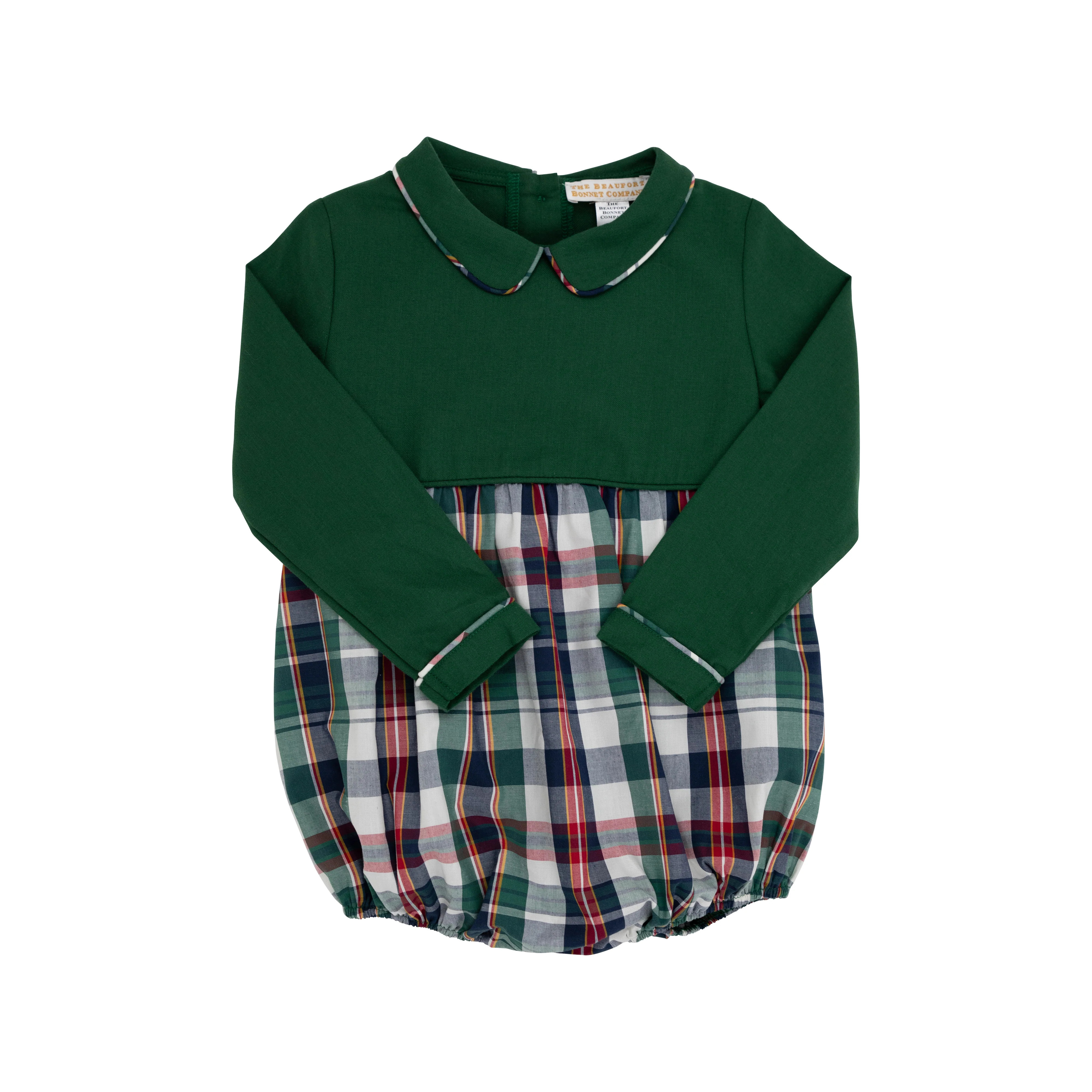 Long Sleeve Bradford Bubble - Grier Green with Field Park Plaid | The Beaufort Bonnet Company