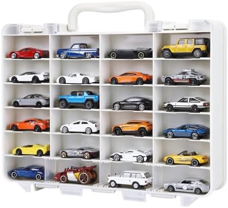 Storage Case for Hot Wheels - Carrying Display Case for 1/64 Scale Toy Cars, 48-Slot Double-Sided... | Amazon (US)
