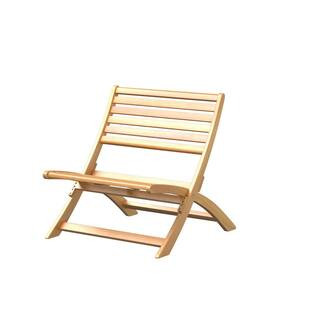 Verso Folding Wood Outdoor Lounge Chair | The Home Depot