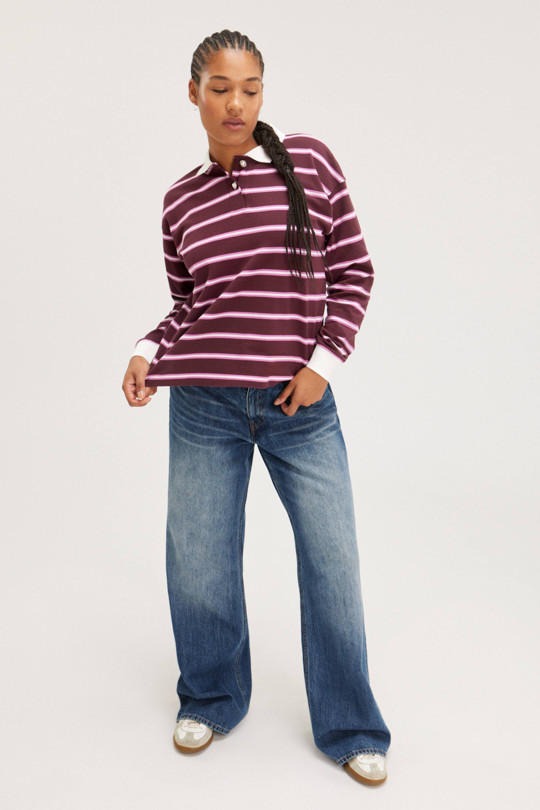 Long Sleeve Rugby Polo Top | H&M (UK, MY, IN, SG, PH, TW, HK)