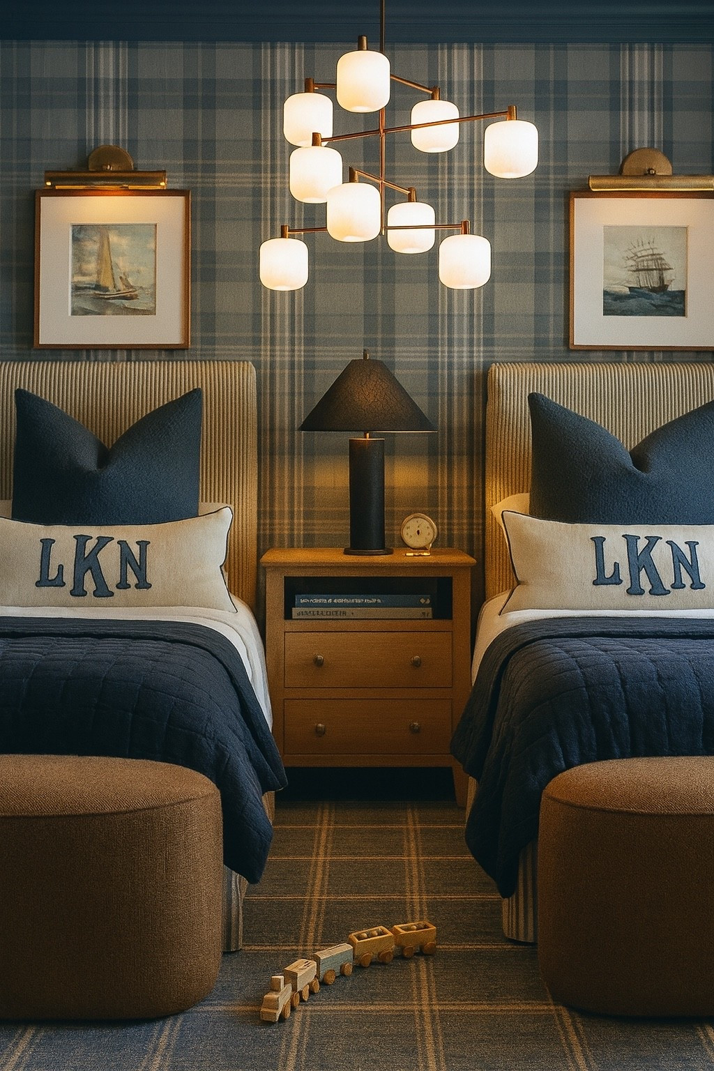 A double bedroom fit for brothers 

Bed bedroom area rug wallpaper art lighting 

#LTKKids #LTKHome #LTKSaleAlert