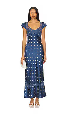Free People Butterfly Babe Midi Dress in Classic Combo from Revolve.com | Revolve Clothing (Global)