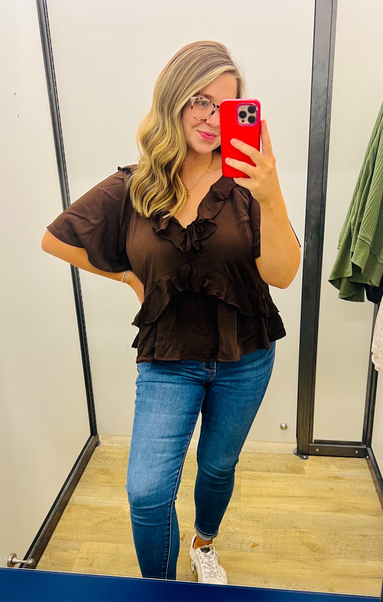 This top is perfect for Friendsgiving this year. I wish I could’ve found it in the plaid color too! Adorbs  

#LTKSeasonal #LTKMidsize #LTKSaleAlert