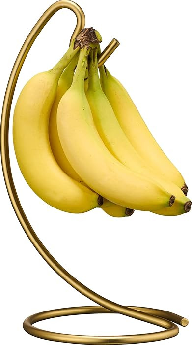 Homeries Banana Holder Modern Rack Hanger Tree Stand Hook for Kitchen Countertop. Satin Nickel Ba... | Amazon (US)