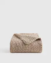 Chunky Hand Knit Wool Throw | Quince