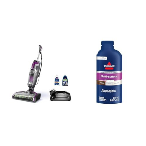 Bundle of BISSELL Crosswave Pet Pro All in One Wet Dry Vacuum Cleaner and Mop for Hard Floors and Area Rugs, Purple, 2306A + Bissell Multi Surface Super Concentrate, 14 0.33 Oz packets included, 4144 | Amazon (US)