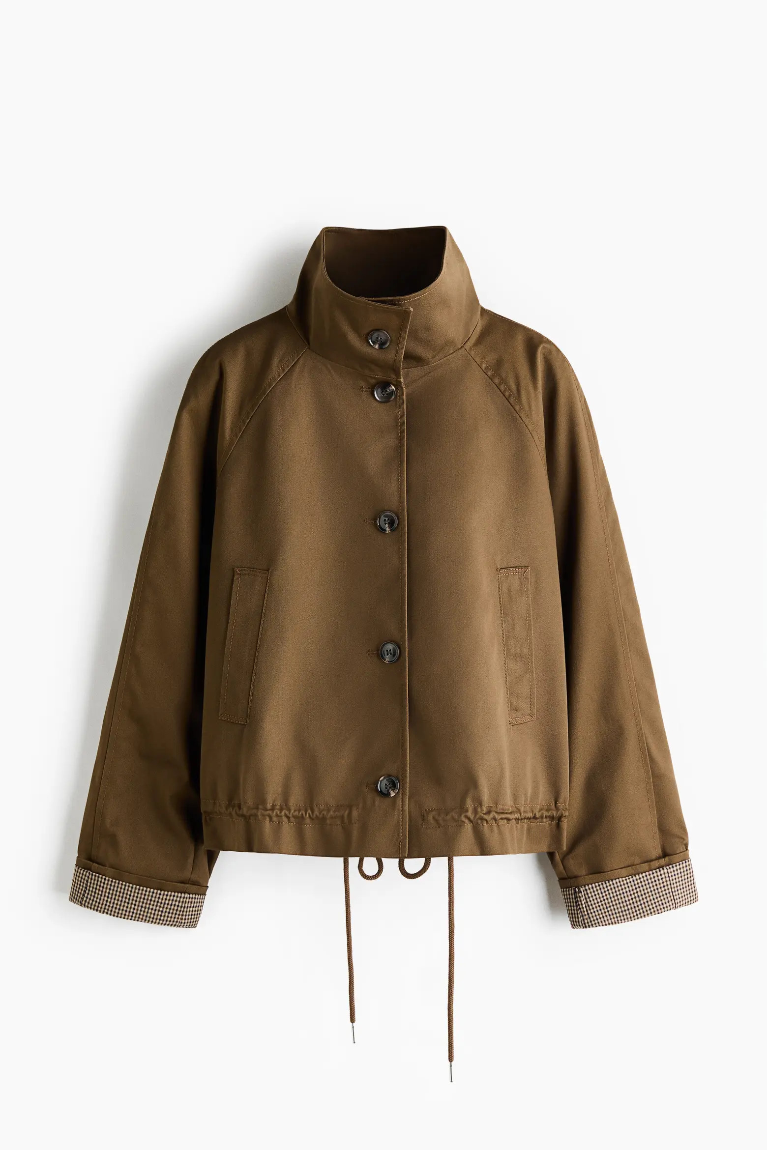 H&M Funnel-Collar Twill Jacket (Women) | Nordstrom | Nordstrom