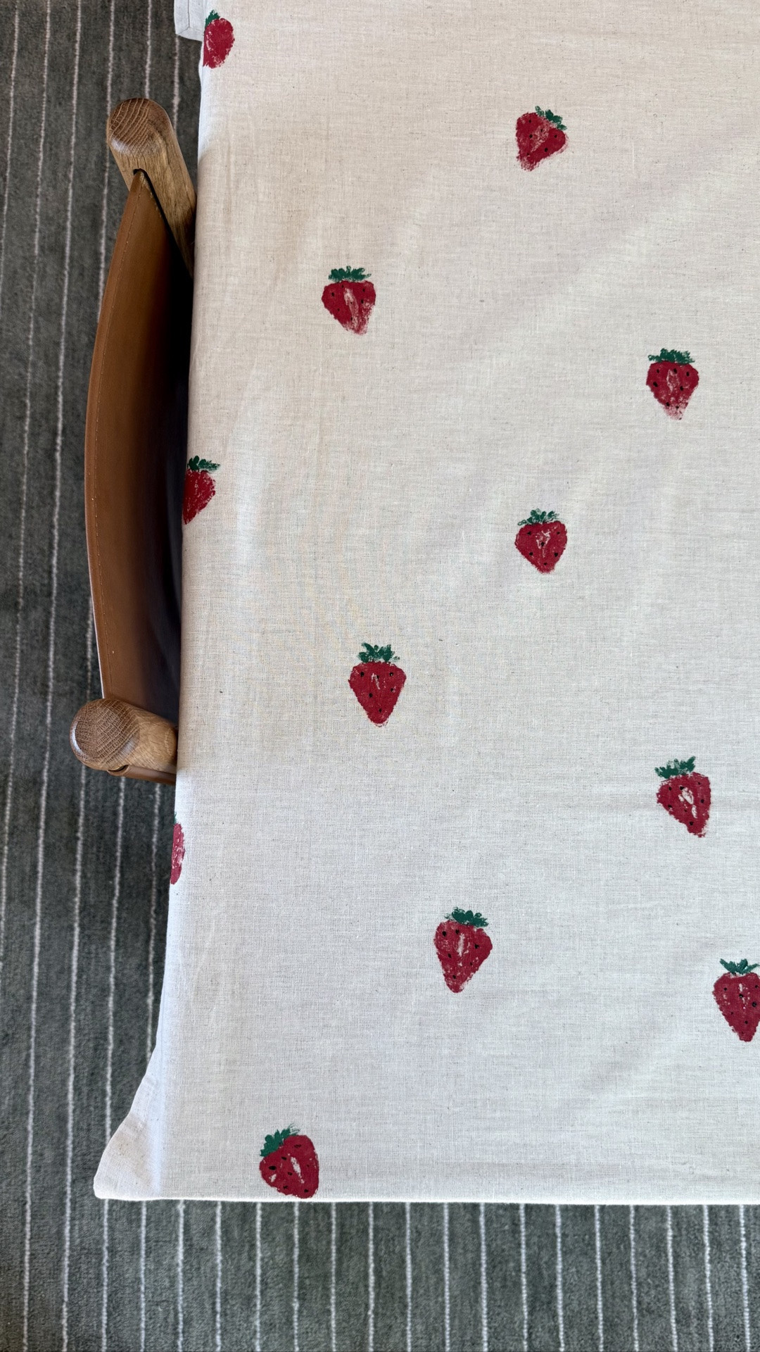 Make your own strawberry tablecloth with a real strawberry! 🍓

#LTKmomlife #LTKSeasonal #LTKHome