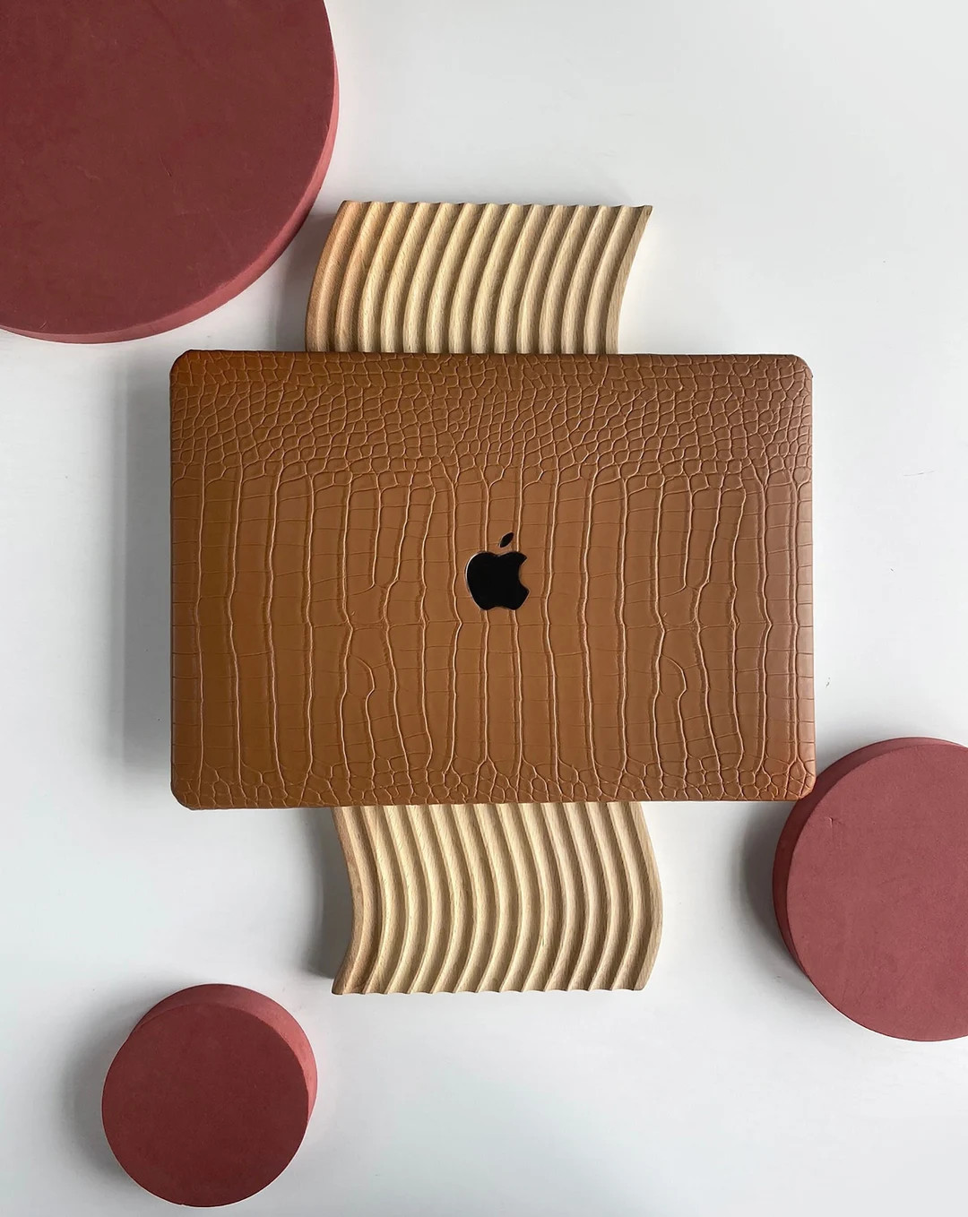 Crocodile Print Mocha Hard Case Cover for MacBook Air 13 MacBook Pro 13 14 16 15 Air 13 12 Inch L... | Etsy (US)