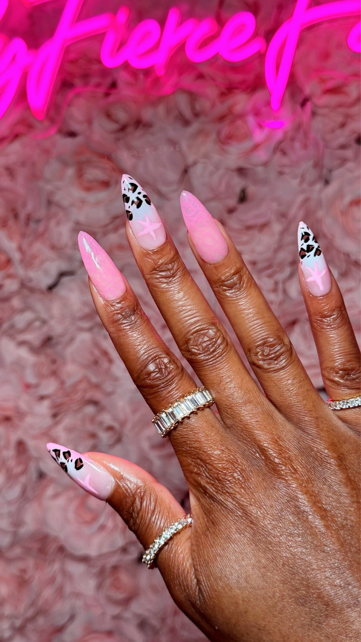 I finally got to try doing airbrush nails when I did this press on nail set, and they came out so cute!

I wanted to try re-creating a pink and leopard print that I saw on Pinterest (not sure who did the original set, I’ve seen a bunch of variations) and I decided to add designer nail foils for my accent nails.

I tagged everything I used to do my nails at home, a full tutorial will be up next week on my YouTube channel 💅🏾🎥✨

#LTKBeauty