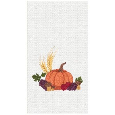 C&F Home Fall Harvest Cotton Waffle Weave Kitchen Towel | Target