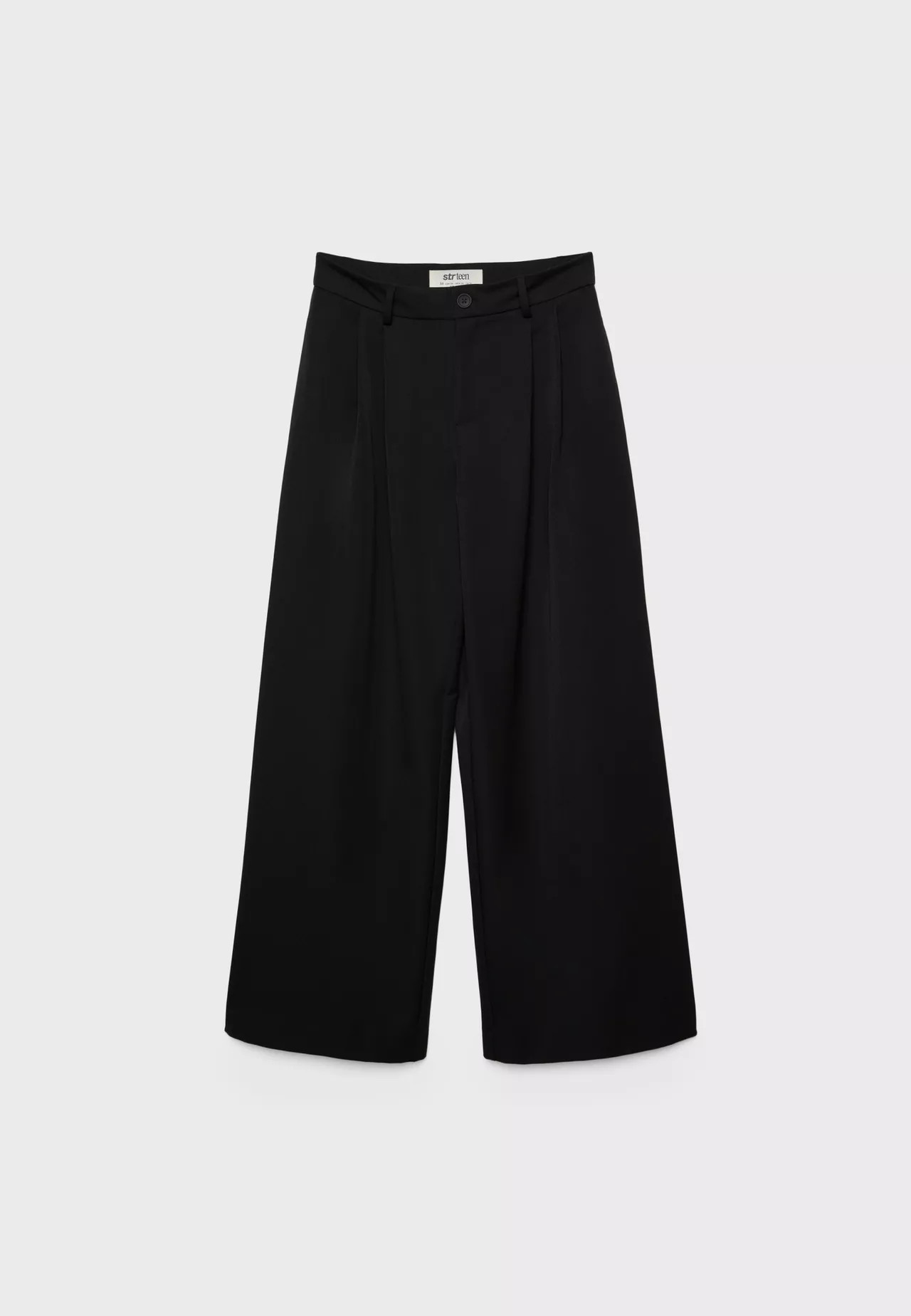 Wide-leg tailored trousers with darts - Women's Trousers | Stradivarius United Kingdom | Stradivarius (UK)