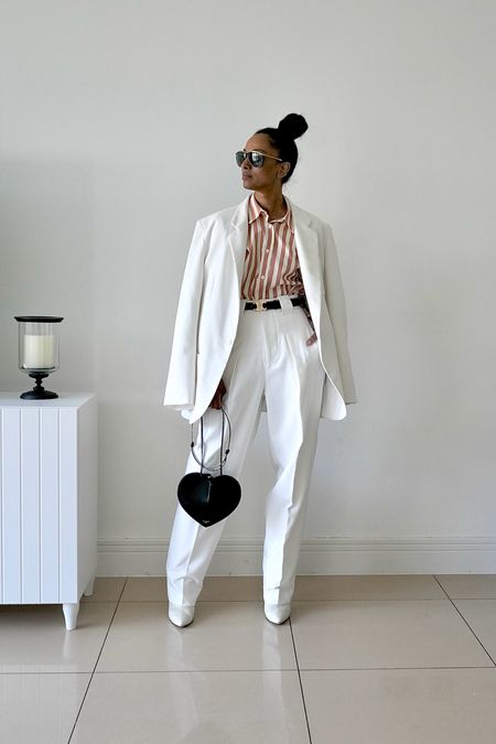 {•SUITED•} White suit and stripe shirt! Linked a few of my favourite suits. 

#LTKuk