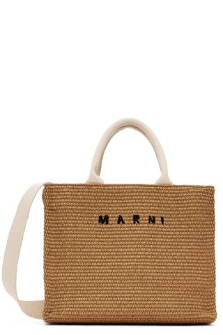 Tan Small East West Tote | SSENSE