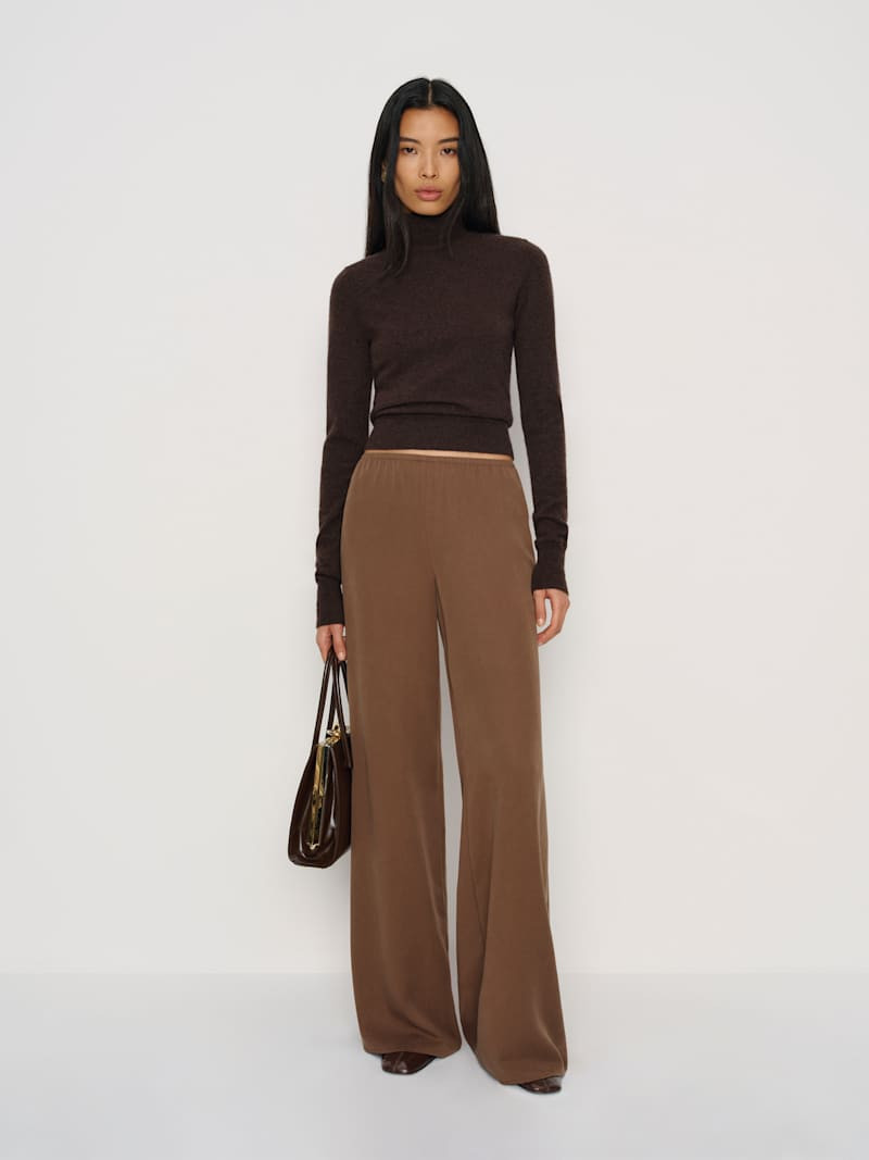 Reformation Celine Low Rise Wide Leg Pant Black XS | Reformation (Global)