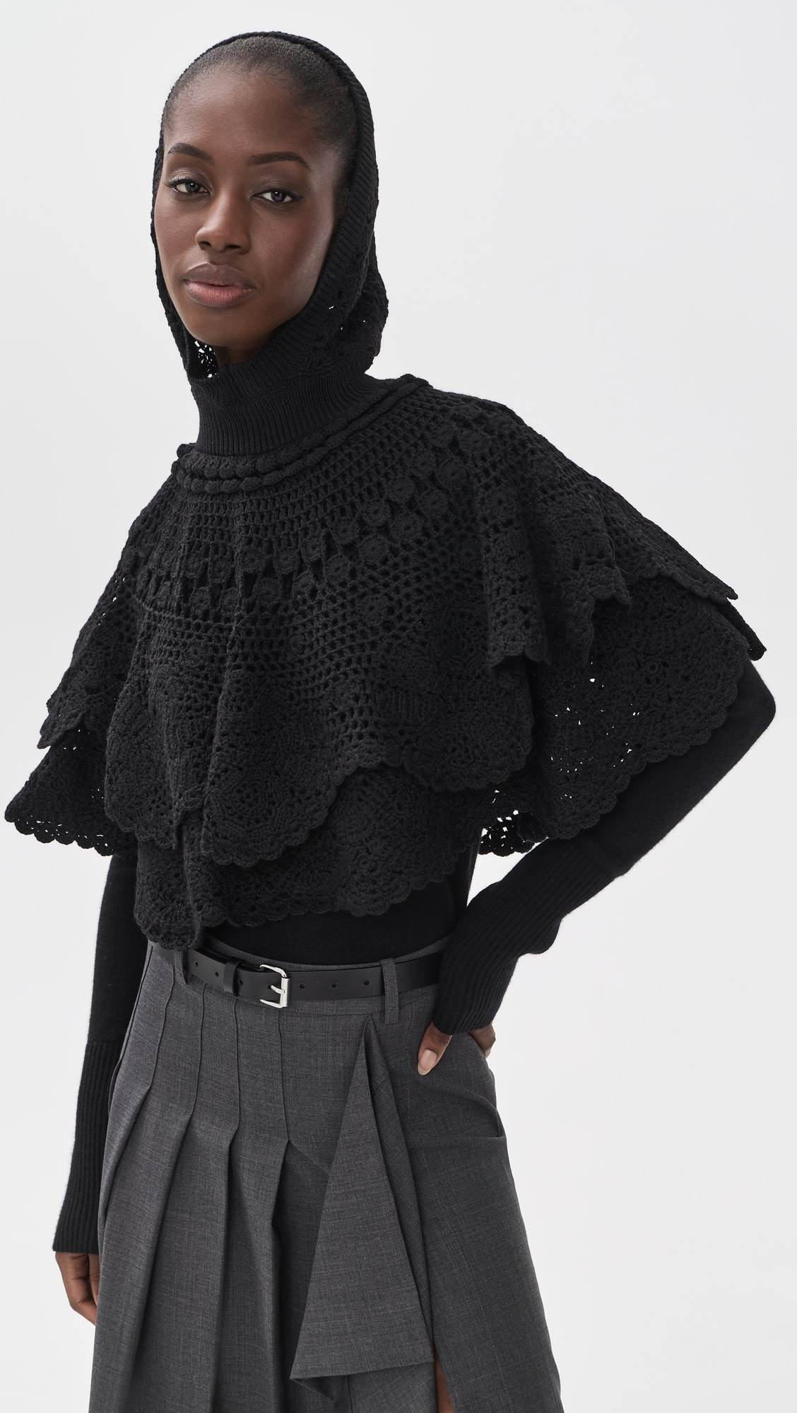 Wright Knit Crochet Poncho | Shopbop